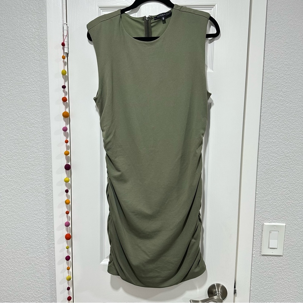 Dynamite Army Green Dress